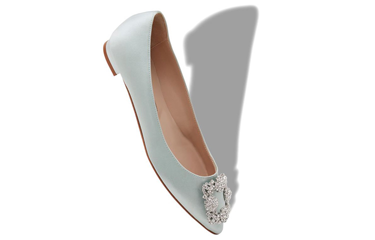 (W) Manolo Blahnik Flat 'Pale Green Jewel Buckle' 圖 4