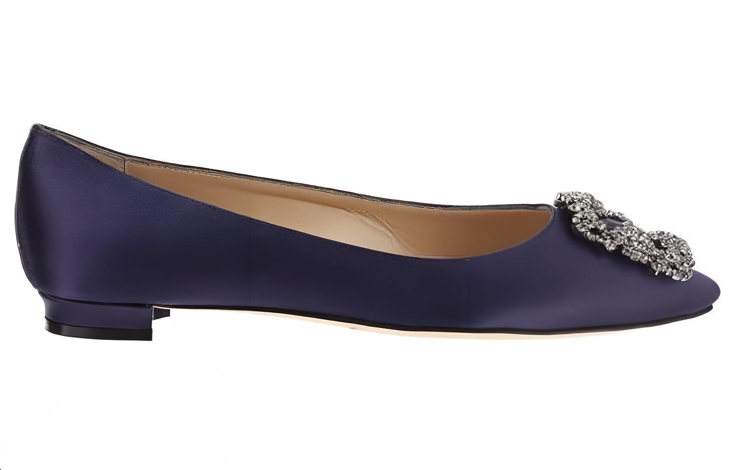 (W) Manolo Blahnik Flat Mules 'Blue Fashion' 圖 2