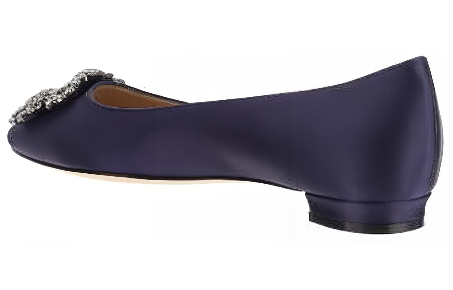 (W) Manolo Blahnik Flat Mules 'Blue Fashion' 圖 4