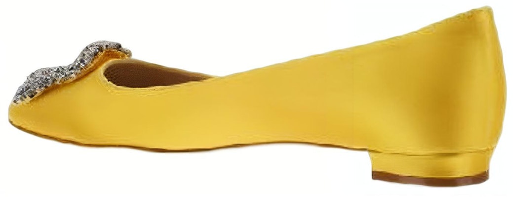 (W) Manolo Blahnik Flat Toe Runcing 'Kuning Kristal Gesper' 9XX-0348-7307 Shop (W) Manolo Blahnik Flat Toe Runcing 'Kuning Kristal Gesper' 9XX-0348-7307