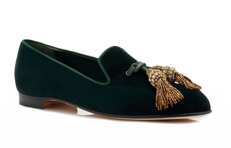 (W) Manolo Blahnik Flats 'Green Tassel Suede' 圖 4