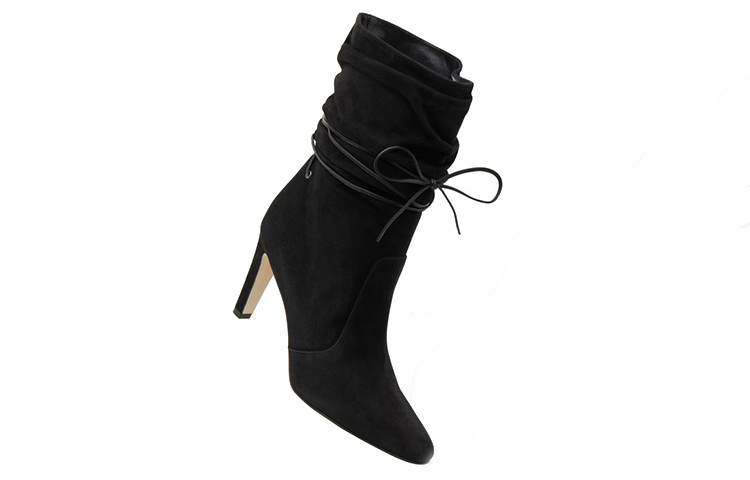 (W) Manolo Blahnik Furry Slip-On Ankle Boot 'Black' 圖 3