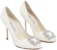 (W) Manolo Blahnik Hangisi 105 'Satin Putih' 122-2036-YEMB