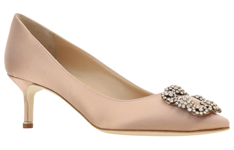 Order (W) Manolo Blahnik Hangisi 5cm高跟鞋 '施华洛世奇水晶扣粉色' 9XX-0666-2613