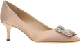 Order (W) Manolo Blahnik Hangisi 5cm高跟鞋 '施华洛世奇水晶扣粉色' 9XX-0666-2613