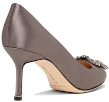 Shop (W) Manolo Blahnik Hangisi 70 '舒适多功能灰色高跟鞋' 9XX06620054