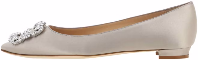 (Women) Manolo Blahnik Hangisi 'Beige Flat' 9XX-0347-0502 (Women) Manolo Blahnik Hangisi 'Beige Flat' 9XX-0347-0502