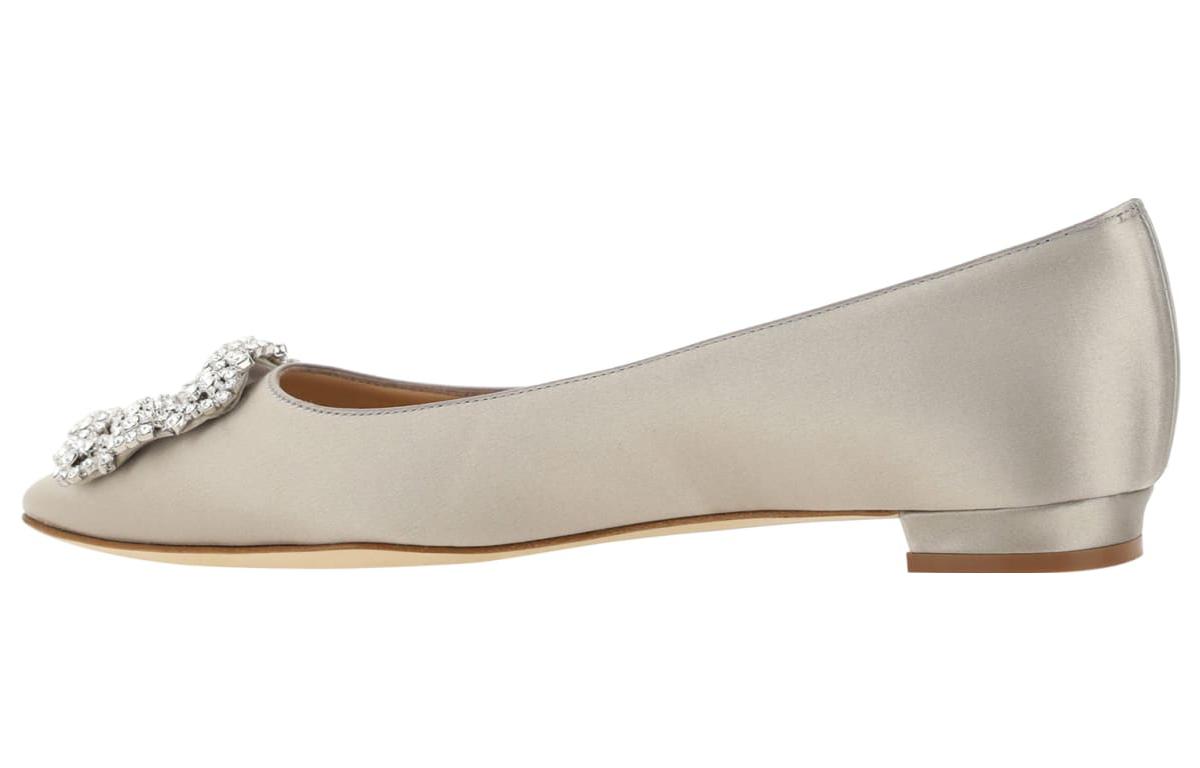 Lookbook (W) Manolo Blahnik Hangisi 'Flat Beige' Sepatu Wanita 9XX-0347-0502