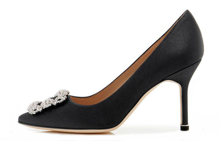 Buy (W) Manolo Blahnik Hangisi 'Gesper Kristal Hitam' 9XX-0317-0053