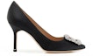 Order (W) Manolo Blahnik Hangisi 'Black Kristal Gesper' 9XX-0317-0053