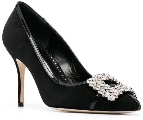 (W) Manolo Blahnik Hangisi 'Gesper Kristal Hitam' 223-1575-0015 Order (W) Manolo Blahnik Hangisi 'Gesper Kristal Hitam' 223-1575-0015