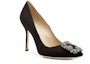 Lookbook (W) Manolo Blahnik Hangisi 'Black Crystal Buckle' - Gesper Kristal Hitam 9XX-0664-0033