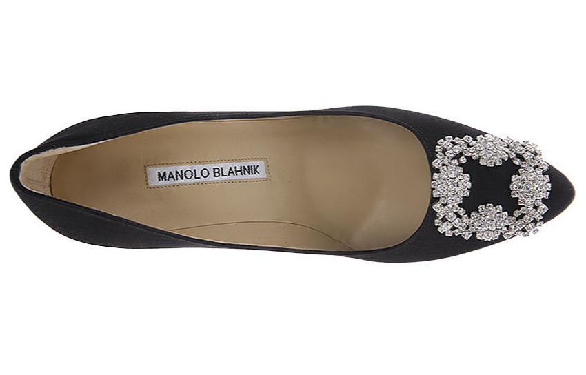 Details for (W) Manolo Blahnik Hangisi 'Gesper Kristal Hitam' 9XX-0317-0053