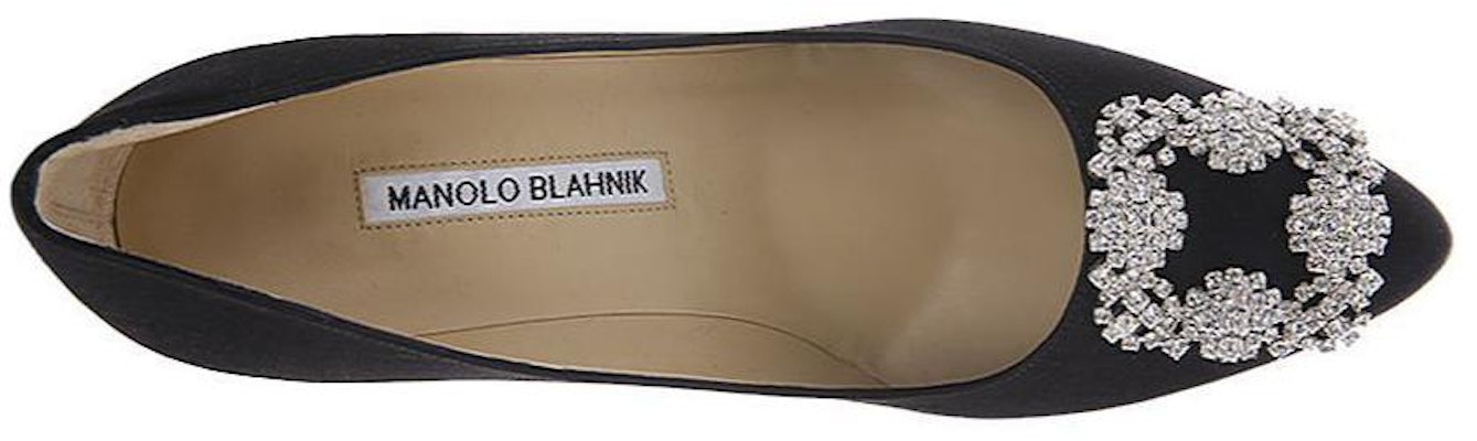 (Women) Manolo Blahnik Hangisi 'Black Crystal Buckle' 9XX-0317-0053 Details for (Women) Manolo Blahnik Hangisi 'Black Crystal Buckle' 9XX-0317-0053