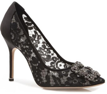 (W) Manolo Blahnik Hangisi 'Black Lace Crystal Buckle' - Hitam Lace Kristal Gesper 9XX-0698-0014 Shop (W) Manolo Blahnik Hangisi 'Black Lace Crystal Buckle' - Hitam Lace Kristal Gesper 9XX-0698-0014
