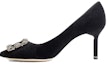 Buy (W) Manolo Blahnik Hangisi 'Satin Hitam' 319-0995-0015