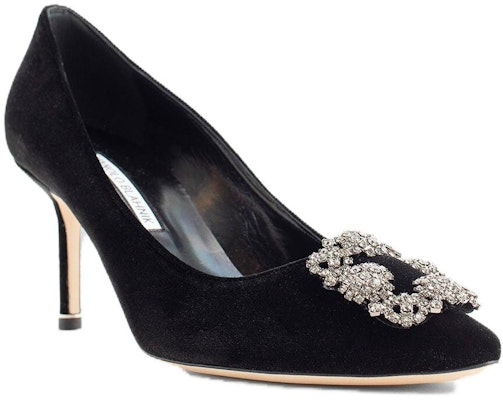 (Women) Manolo Blahnik Hangisi 'Black Satin' 319-0995-0015 Lookbook (Women) Manolo Blahnik Hangisi 'Black Satin' 319-0995-0015