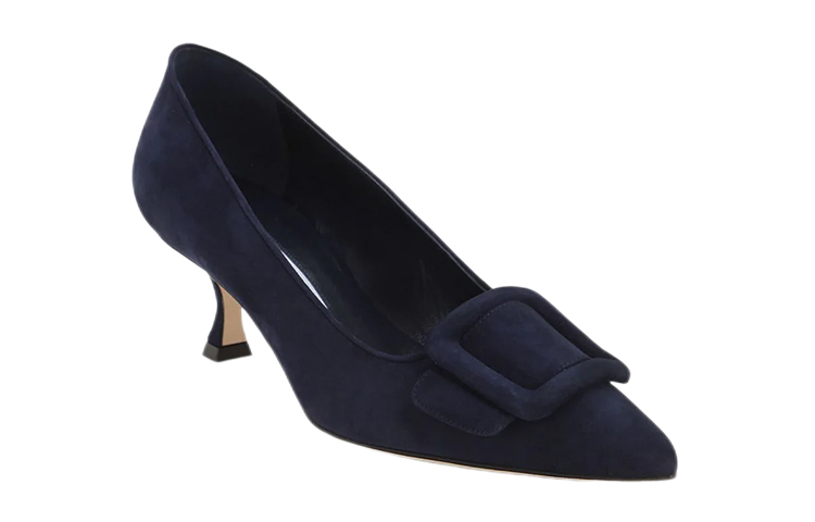 (W) Manolo Blahnik Hangisi 'Blue Satin' 圖 3