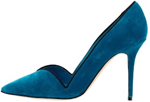 (Women) Manolo Blahnik Hangisi 'Blue Satin' 322-2159-4040 (Women) Manolo Blahnik Hangisi 'Blue Satin' 322-2159-4040