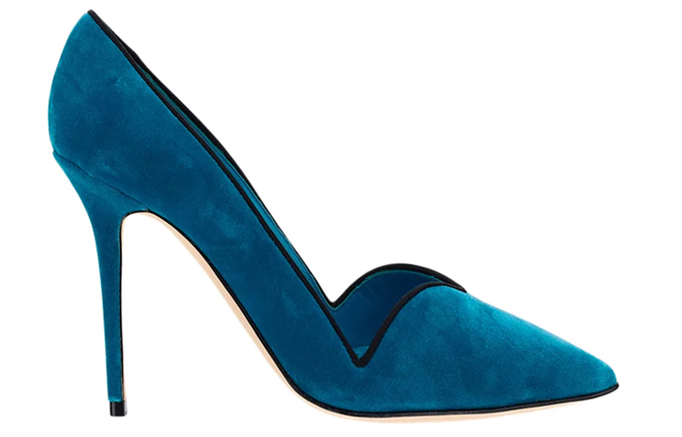 (W) Manolo Blahnik Hangisi 'Blue Satin' 圖 2