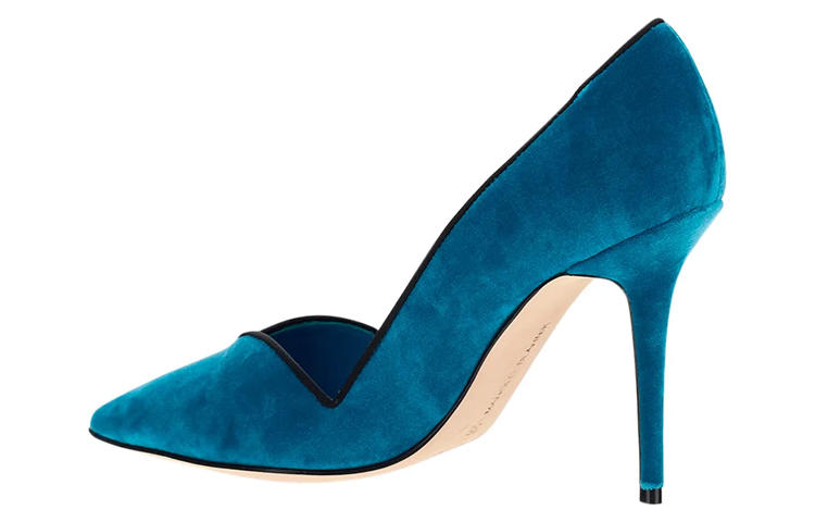 (W) Manolo Blahnik Hangisi 'Blue Satin' 圖 5