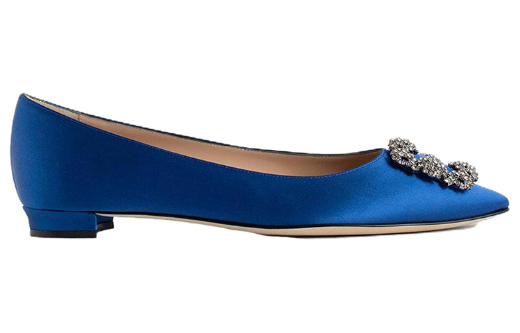 Order (Women) Manolo Blahnik Hangisi 'Blue Satin' 9XX-0348-4321