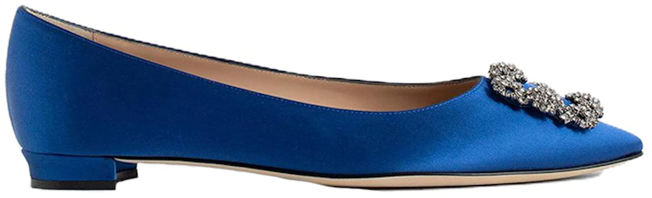 (Women) Manolo Blahnik Hangisi 'Blue Satin' 9XX-0348-4321 Order (Women) Manolo Blahnik Hangisi 'Blue Satin' 9XX-0348-4321
