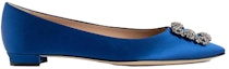 Order (W) Manolo Blahnik Hangisi 'Biru Satin' 9XX-0348-4321