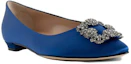 Lookbook (Women) Manolo Blahnik Hangisi 'Blue Satin' 9XX-0348-4321