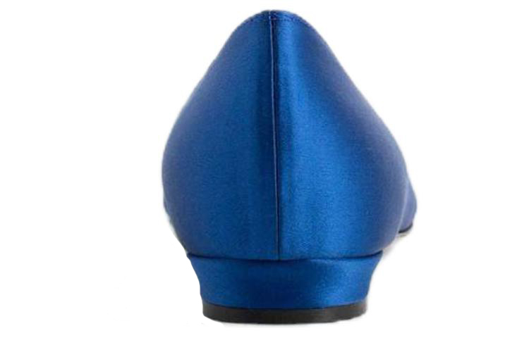 Shop (Women) Manolo Blahnik Hangisi 'Blue Satin' 9XX-0348-4321