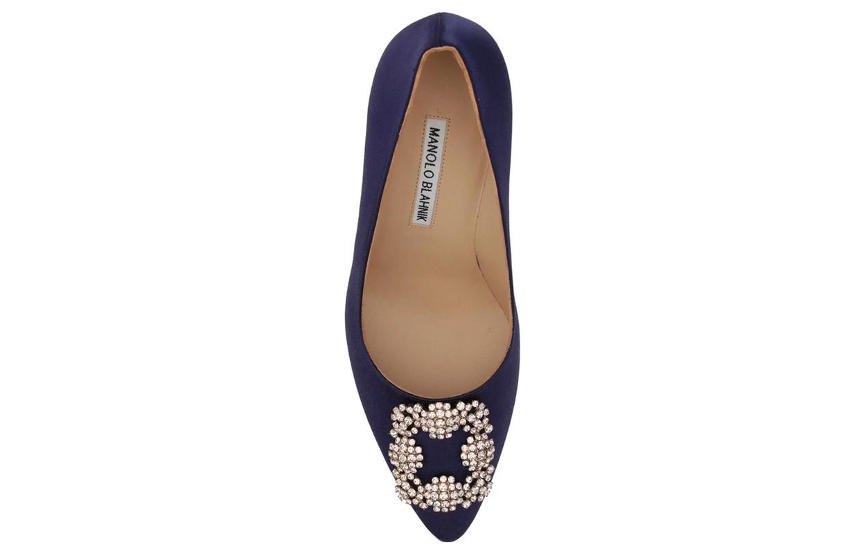 (W) Manolo Blahnik Hangisi 'Blue Satin' 圖 4