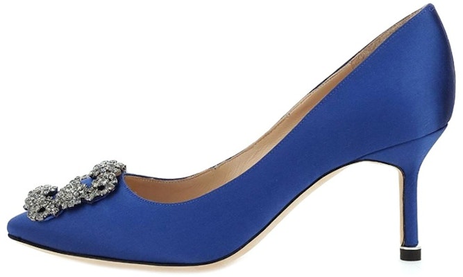 (W) Manolo Blahnik Hangisi 'Biru Beludru' 9XX-0662-4326 Buy (W) Manolo Blahnik Hangisi 'Biru Beludru' 9XX-0662-4326