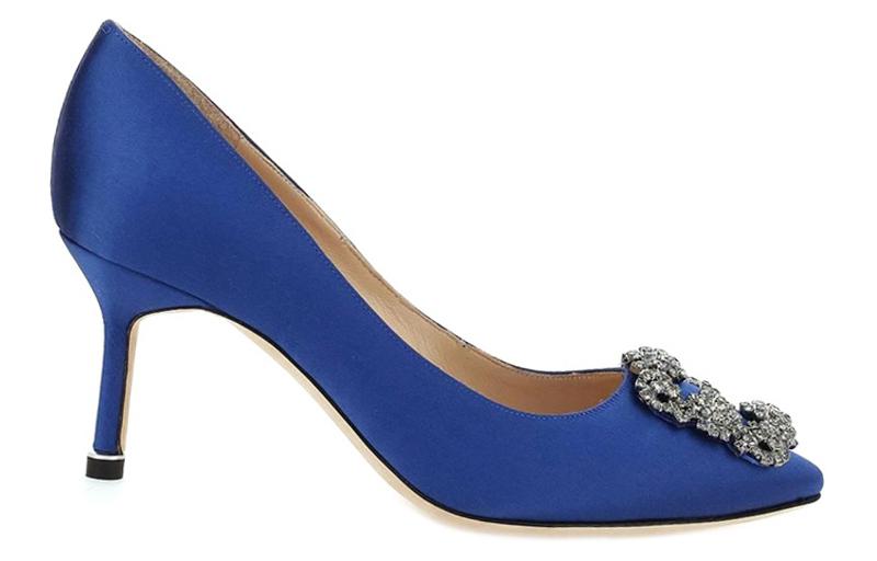 (W) Manolo Blahnik Hangisi 'Blue Velvet' 圖 2