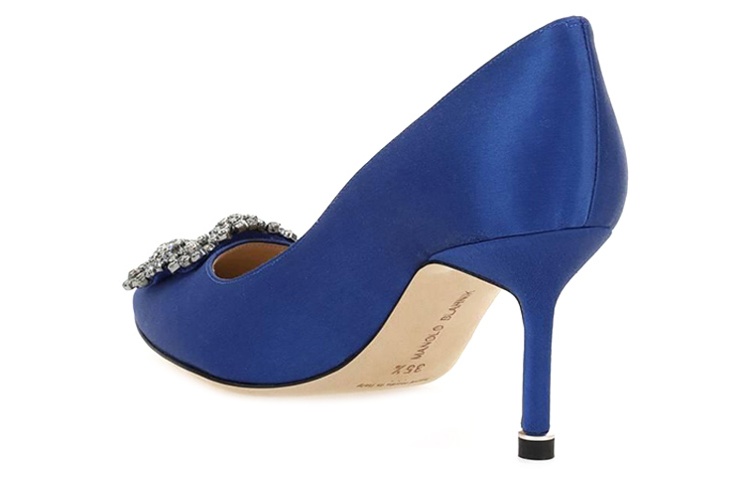 (W) Manolo Blahnik Hangisi 'Blue Velvet' 圖 4