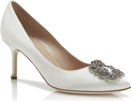 (W) Manolo Blahnik Hangisi 'Putih Krem' 9XX0662-1309 Order (W) Manolo Blahnik Hangisi 'Putih Krem' 9XX0662-1309