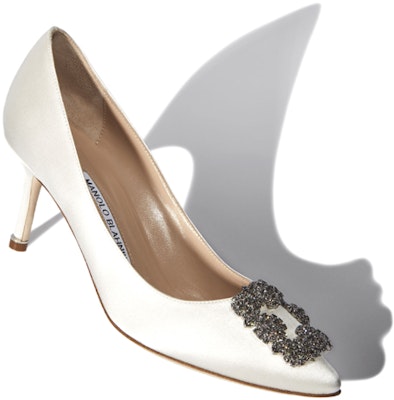(W) Manolo Blahnik Hangisi 'Putih Krem' 9XX0662-1309 Lookbook (W) Manolo Blahnik Hangisi 'Putih Krem' 9XX0662-1309