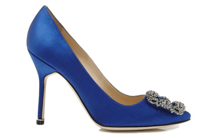 (W) Manolo Blahnik Hangisi 'Deep Blue Crystal Buckle' 圖 2