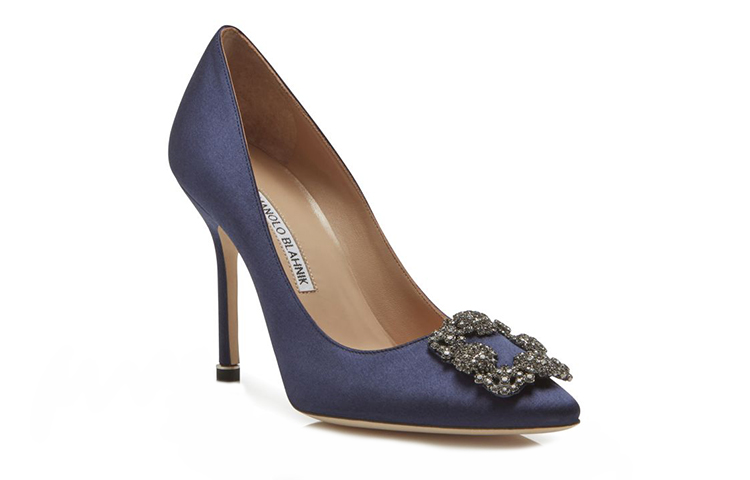 (W) Manolo Blahnik Hangisi 'Deep Blue Crystal Buckle' 圖 3