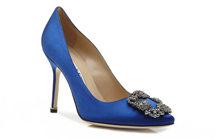 (W) Manolo Blahnik Hangisi 'Deep Blue Crystal Buckle' 圖 3