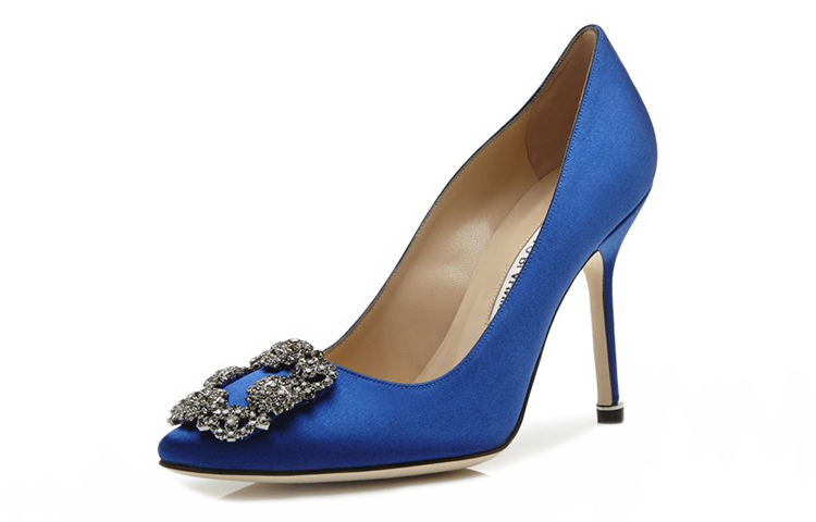 (W) Manolo Blahnik Hangisi 'Deep Blue Crystal Buckle' 圖 4