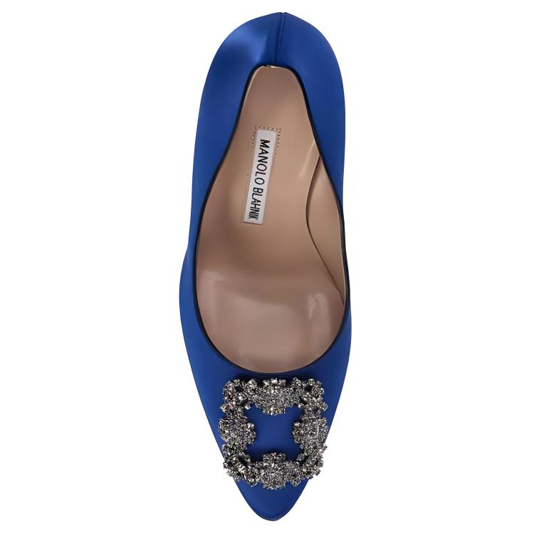 (W) Manolo Blahnik Hangisi 'Deep Blue Crystal Buckle' 圖 5