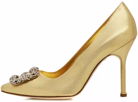 (Women) Manolo Blahnik Hangisi 'Gold' 421-1234-0001 (Women) Manolo Blahnik Hangisi 'Gold' 421-1234-0001