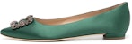 (W) Manolo Blahnik Hangisi 'Kain Hijau' 323-2695-0001