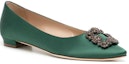 Order (W) Manolo Blahnik Hangisi 'Kain Hijau' 323-2695-0001