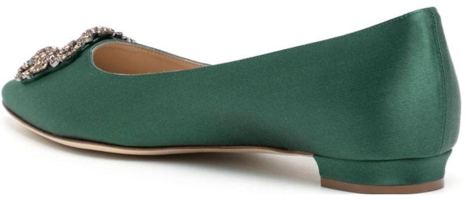 (Women) Manolo Blahnik Hangisi 'Green Fabric' 323-2695-0001 Lookbook (Women) Manolo Blahnik Hangisi 'Green Fabric' 323-2695-0001