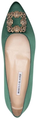 (Women) Manolo Blahnik Hangisi 'Green Fabric' 323-2695-0001 Shop (Women) Manolo Blahnik Hangisi 'Green Fabric' 323-2695-0001