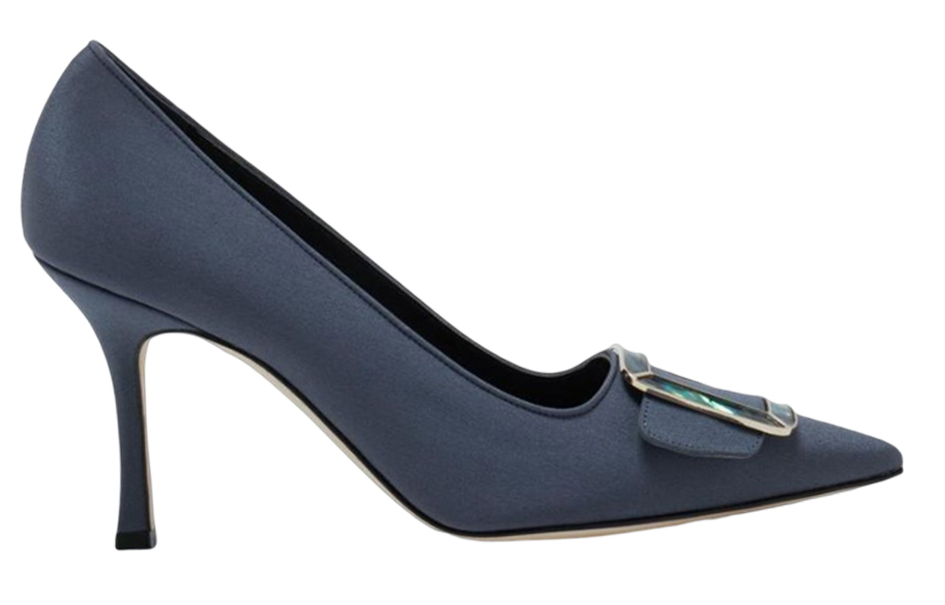 (W) Manolo Blahnik Hangisi 'Navy' 圖 2