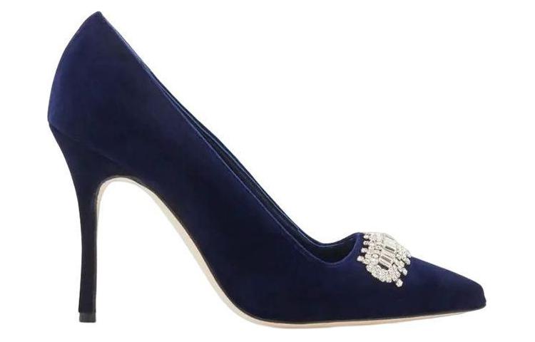(W) Manolo Blahnik Hangisi 'Navy Crystal' 圖 2