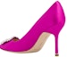 Shop (W) Manolo Blahnik Hangisi 'Pink' Kasut Wanita 9XX-0367-6520