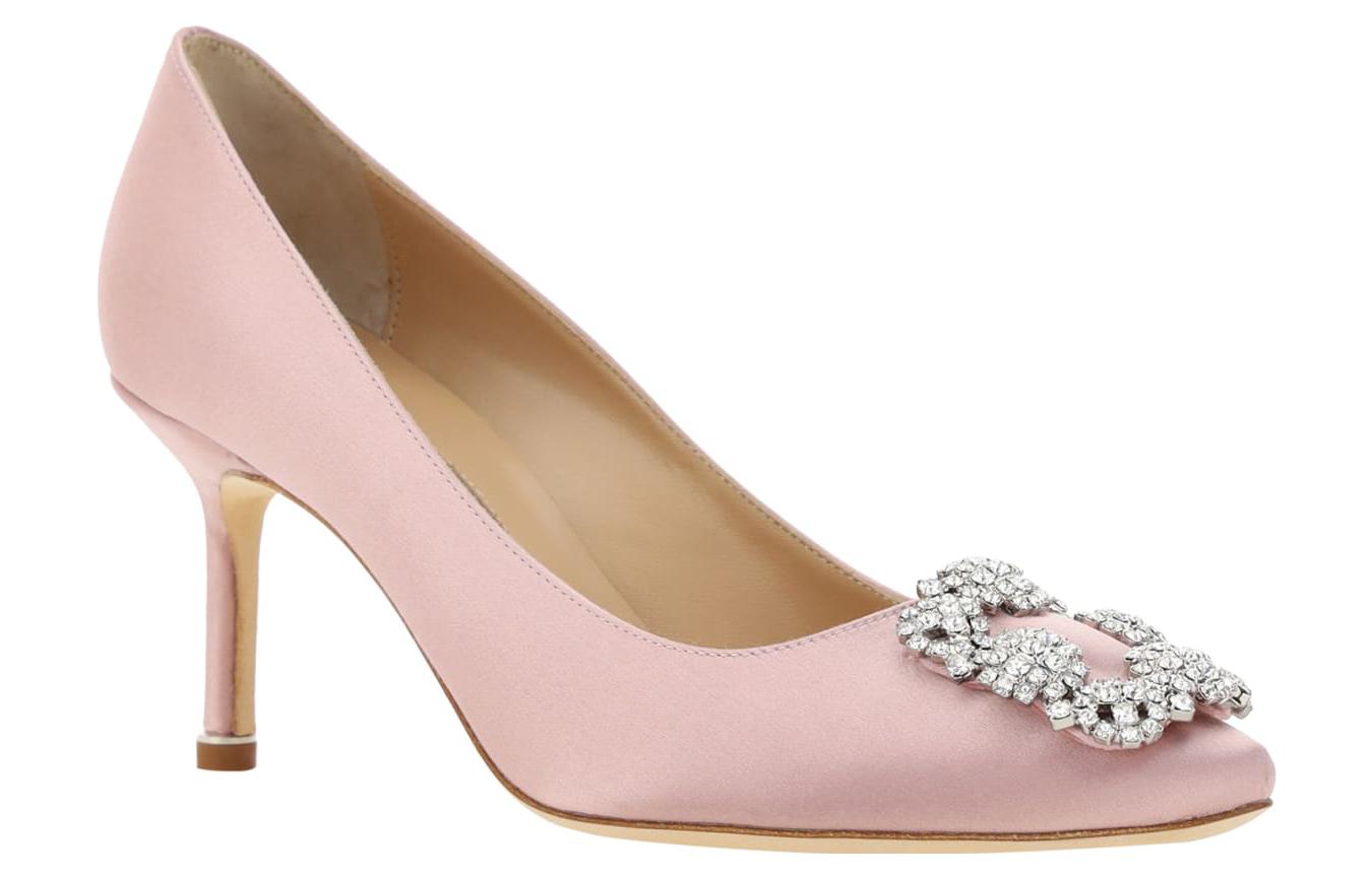 Order (W) マノロ ブラニク ハンギシ ピンクサテン 9XX-0316-5113